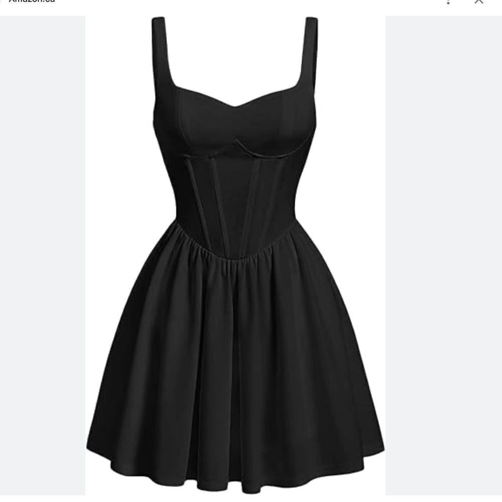 Verdusa Black Sleeveless swing Dress Sz Small